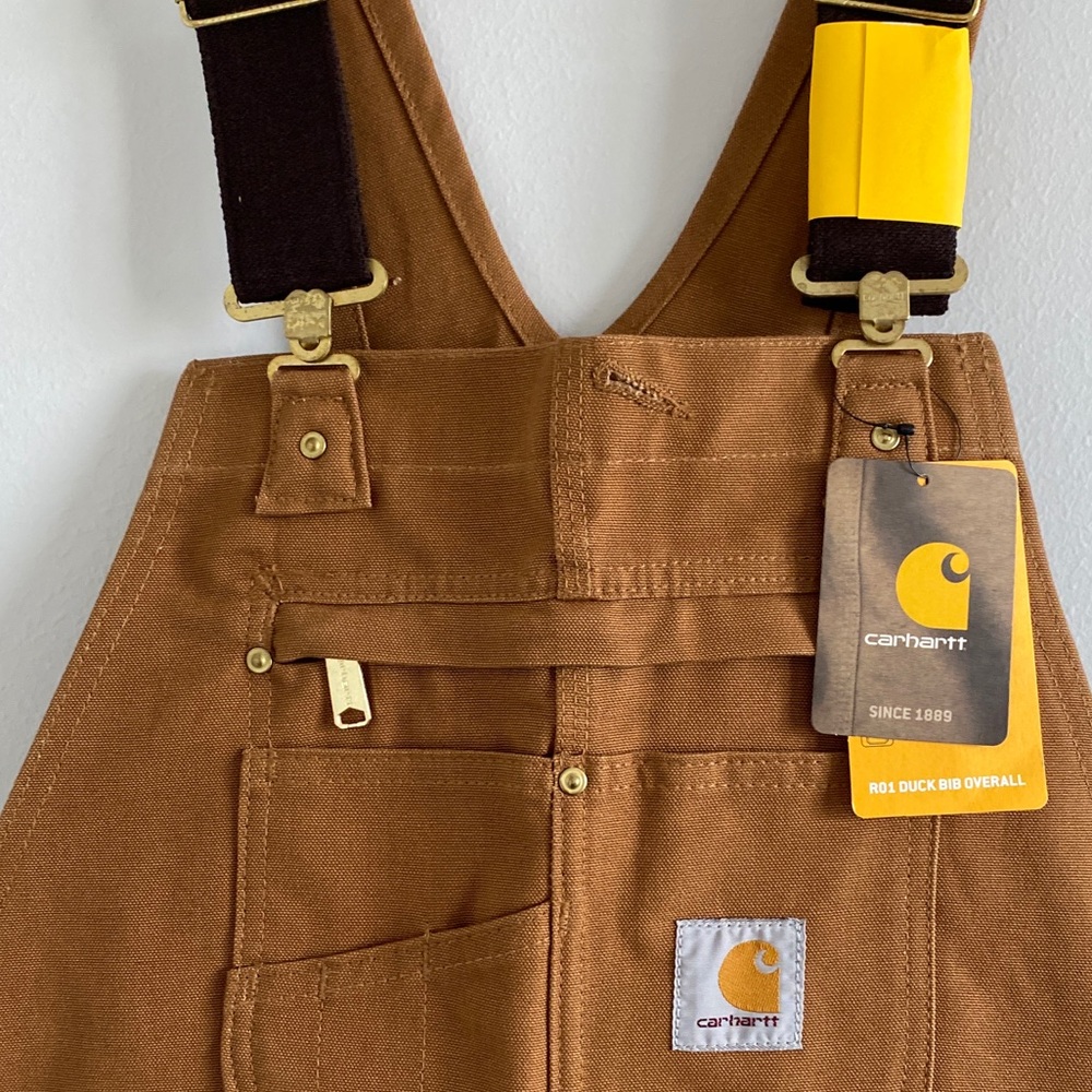 Carhartt 102776 - Duck Bib Overalls - Unlined - Picture 6 of 9